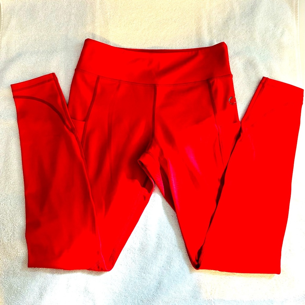 Red Curves and Combat Boots workout pants size Large